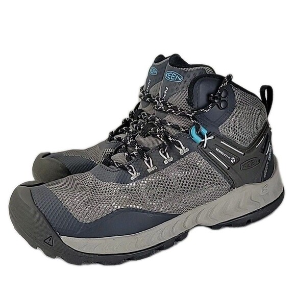KEEN NXIS Evo Mid Womens Size 7 Waterproof Hiking Ankle Boot - Picture 1 of 11
